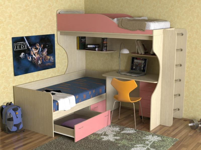 Преимущества двухъярусных кроватей